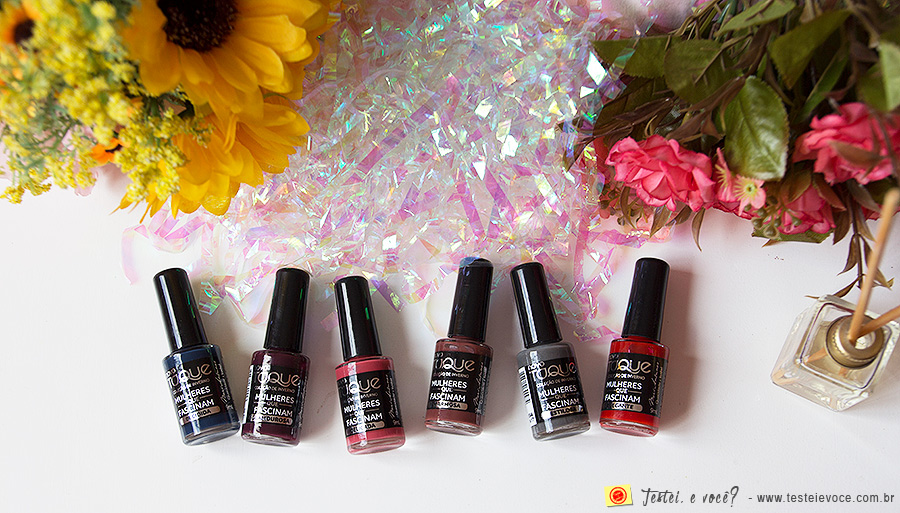 Swatches: Esmaltes Mulheres que Fascinam - Novo Toque Swatches: Esmaltes Mulheres que Fascinam - Novo Toque
