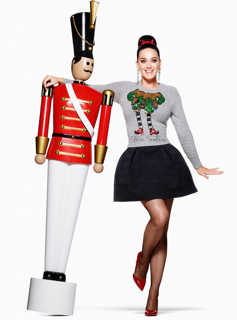 Katy Perry na campanha de Natal das lojas H&M Katy Perry na campanha de Natal das lojas H&M