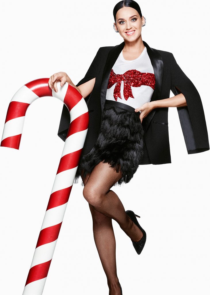 Katy Perry na campanha de Natal das lojas H&M Katy Perry na campanha de Natal das lojas H&M