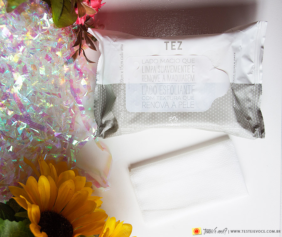 Lenços de Limpeza Dupla Face Tez - Natura Lenços de Limpeza Dupla Face Tez - Natura