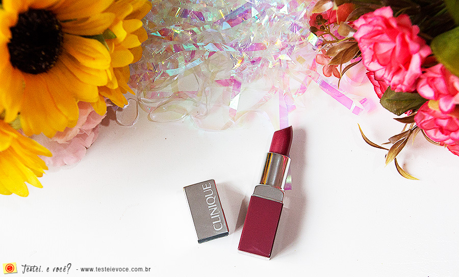 Batom Pop Lip Colour and Primer (Berry Pop) - Clinique Batom Pop Lip Colour and Primer (Berry Pop) - Clinique